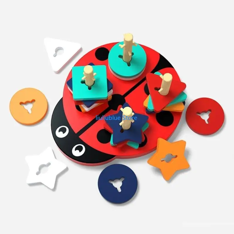 طاولة للعب لعبة ألغاز تفاعلية، لوحة ذات شكل مطابق لتدريب الدماغ، لعبة طاولة محمولة للأطفال المبدعين 62CF #4