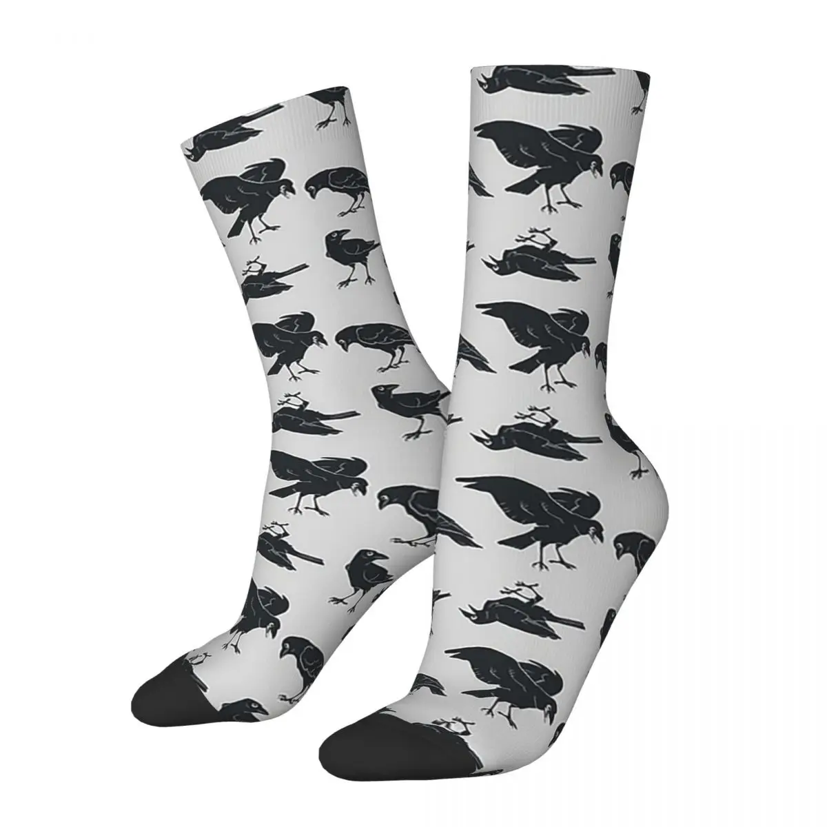 

Murder Of Crows Socks Harajuku High Quality Stockings All Season Long Socks Accessories for Man's Woman's Gifts