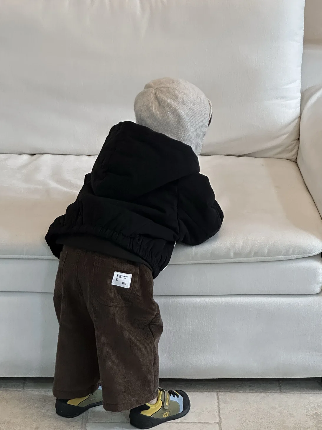 2025 Winter New Children Long Sleeve Hooded Coat Plus Velvet Thick Boys Warm Zipper Coat Solid Girls Casual Jacket Baby Clothes