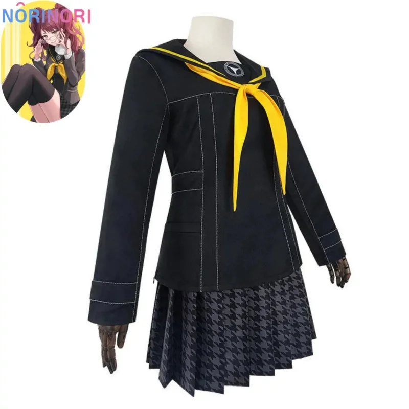 Anime Game Persona 4 P4 Kujikawa Rise Cosplay Costume Wig Japanese JK School Uniform Skirt Woman Sexy Halloween Party Suit