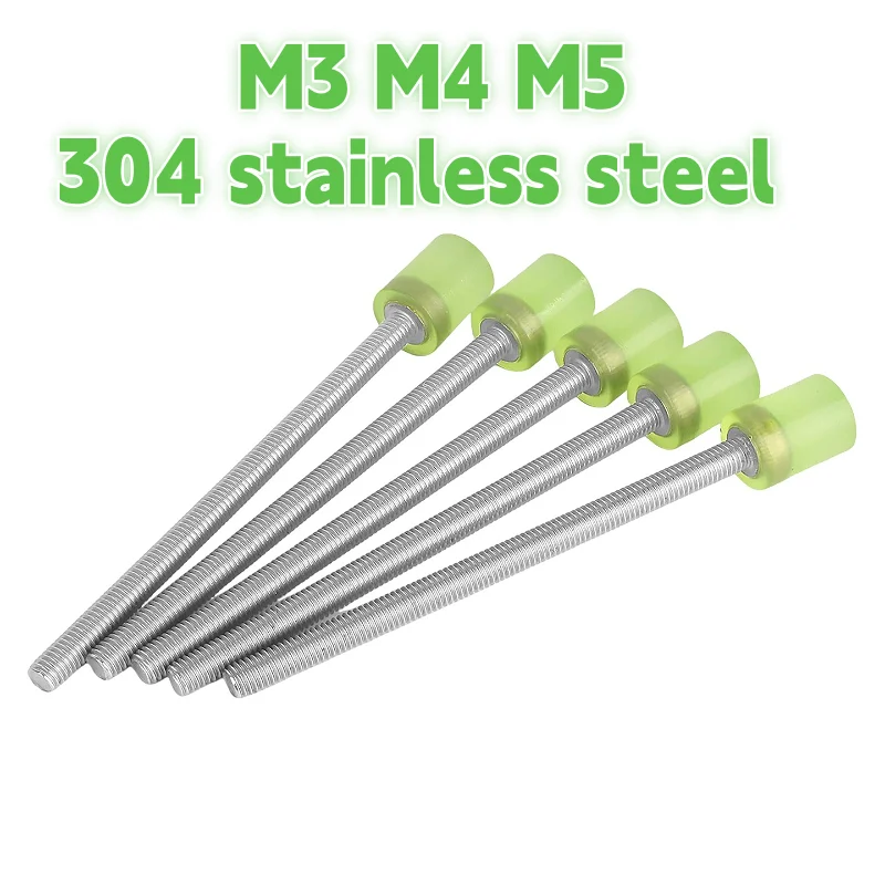 m3 m4 m5 polyurethane coating 304 stainless steel  anti-collision cushioning and prevention Bolts Shock Absorption Adhesive bolt