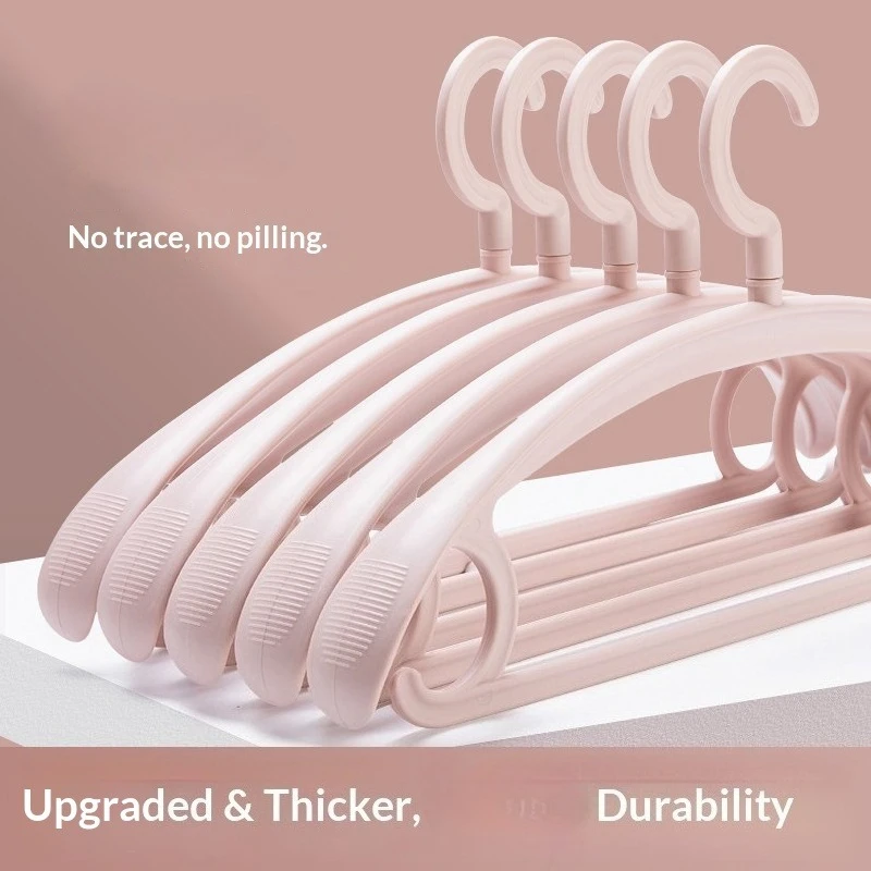 

Thick Large Non-Slip Clothes Hanger for Home Use Anti-Lift Shoulder Corner Protection Marks-Free Hanging Closet Organizer