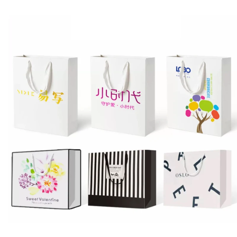 

Высококачественные, прочные, несущие, утолщенные ручные подарочные упаковочные пакеты с индивидуальным рисунком для одежды, обуви