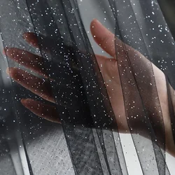 Spray Gold Silver Glitter Tulle Fabric By The Meter Black Encryption Soft for Clothing Wedding Dress DIY Sewing Designer Cloth