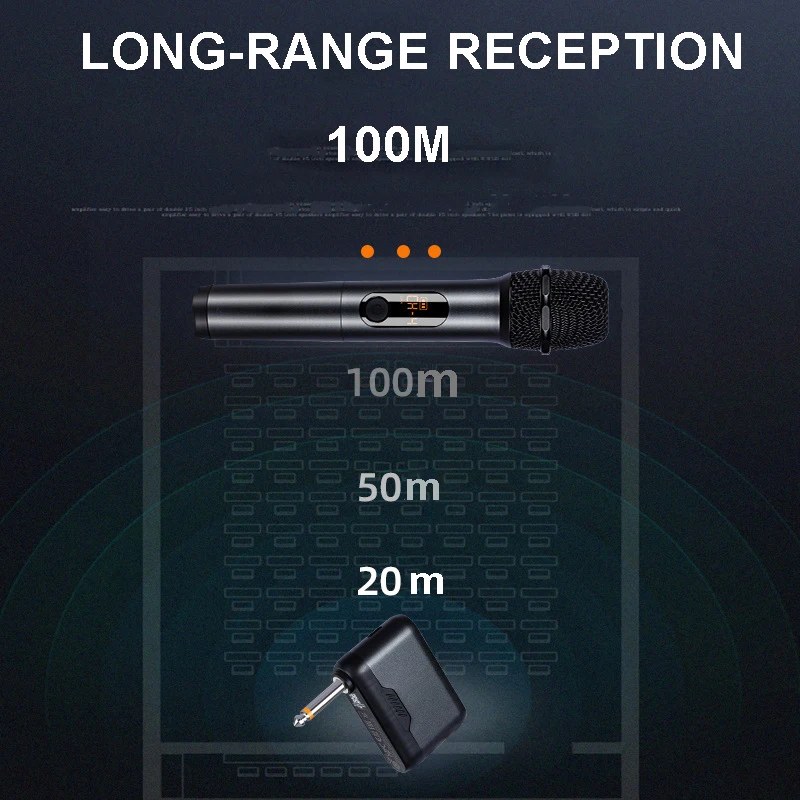 Diez artículos TLF Xtuga S3 sistema con micrófono de Karaoke de 2 canales recargable de alta calidad UHF inalámbrico de mano conector de 6,3mm excelente