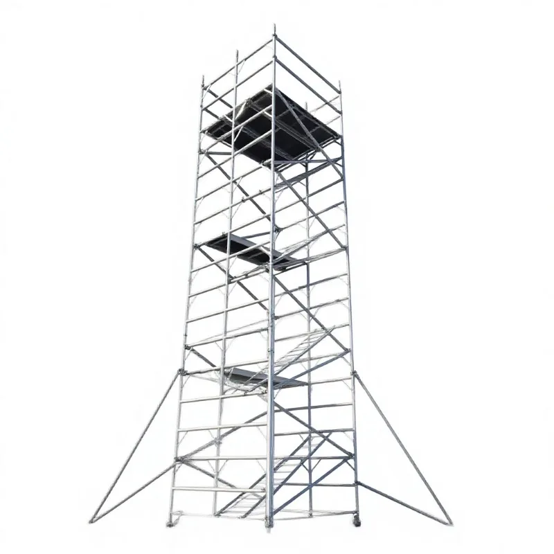 3-6M movable building aluminum scaffold, suitable for straight and inclined ladders, aluminum alloy scaffold