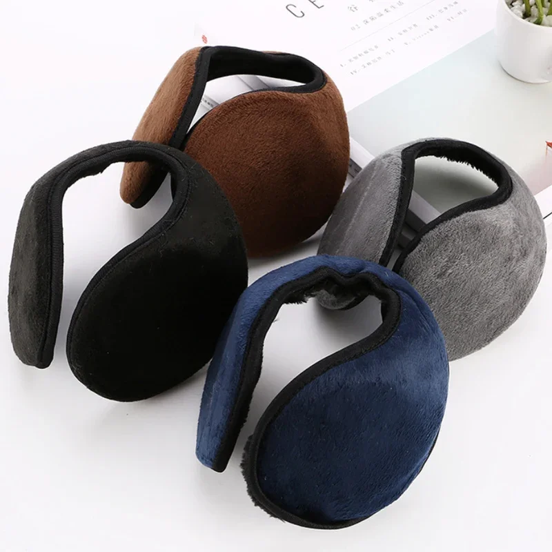 Windproof Earmuffs Men Women\'s Ear Warm Protector Thicken Plush Winter Warm Fleece Earmuff Outdoor Cycling Warmer Soft Ear Muffs