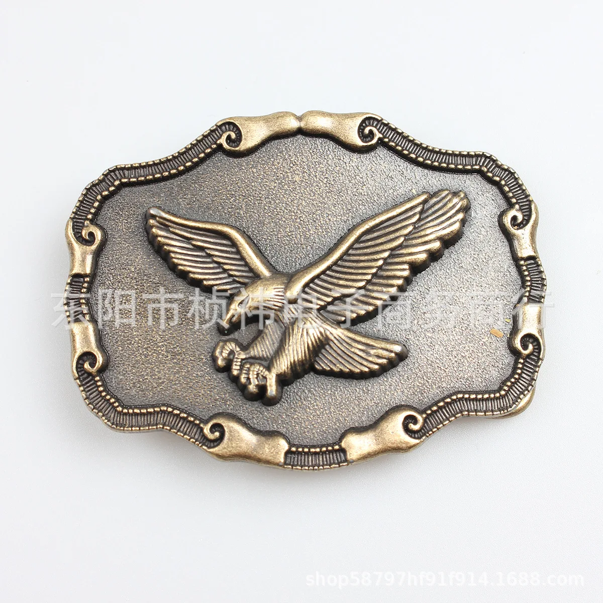 

Золотистая пряжка для ремня в стиле вестерн с изображением орла из цинкового сплава