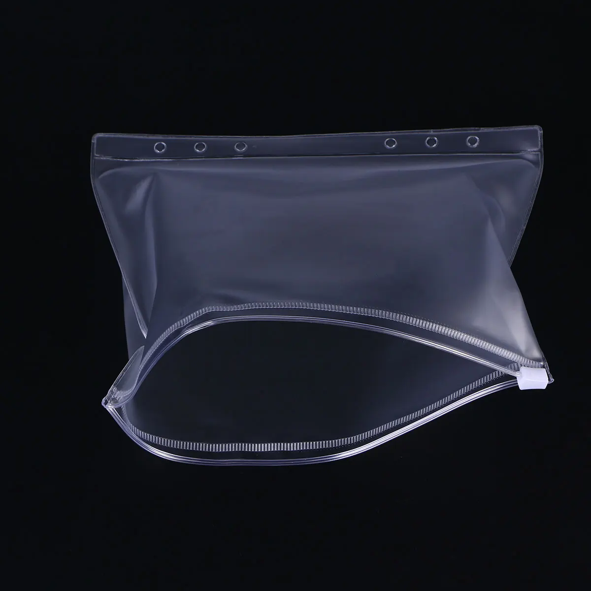 

24 Pcs A5 Document Folders Clear Zipper Storage Bags Snap Button Plastic Envelop Shape Files Organizer
