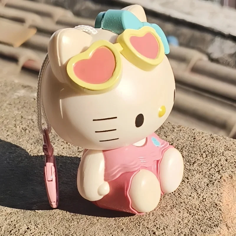 新しいサンリオおもちゃ黒肌の色変更ハローキティペンダント Uv ハローキティ顔変更黒肌キーチェーン装飾品キッズギフト