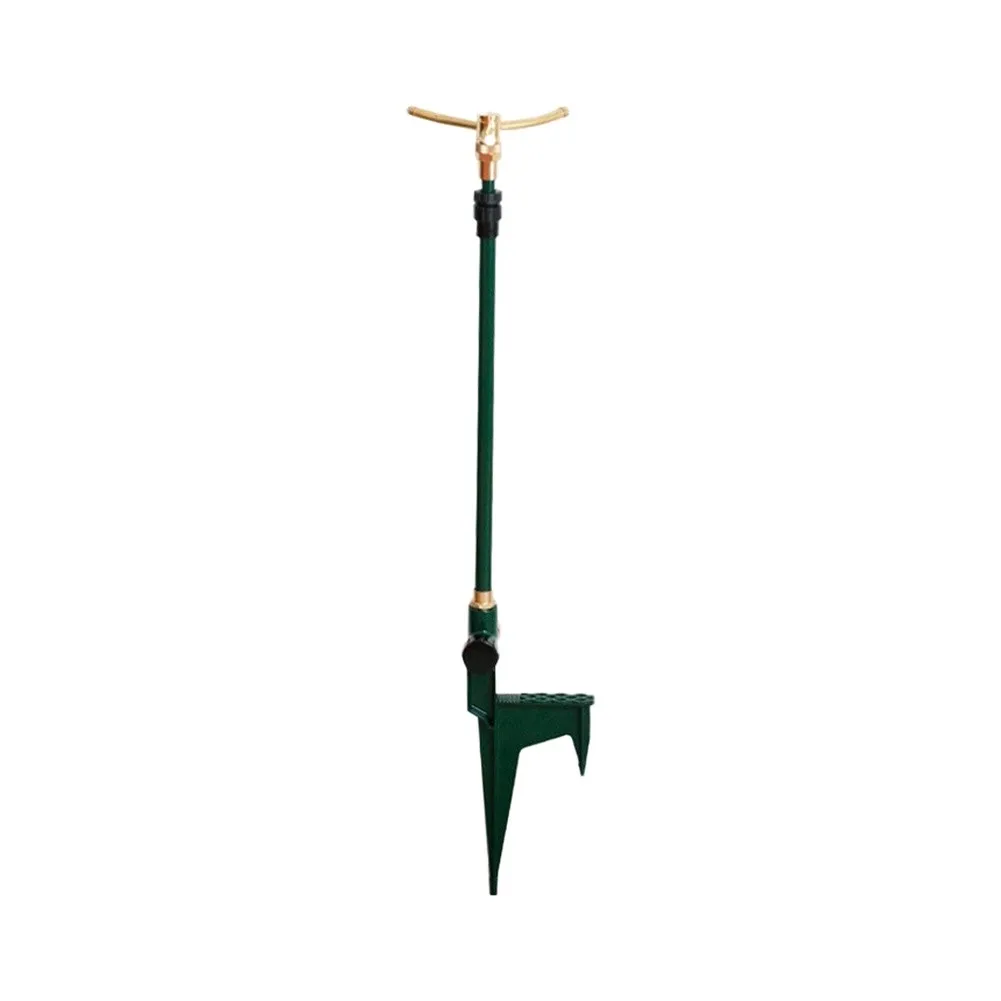 High Rise 360 Degree Rotating Garden Sprinkler With Adjustable Telescoping Rod For Large Lawn Grass Plant Watering Tool
