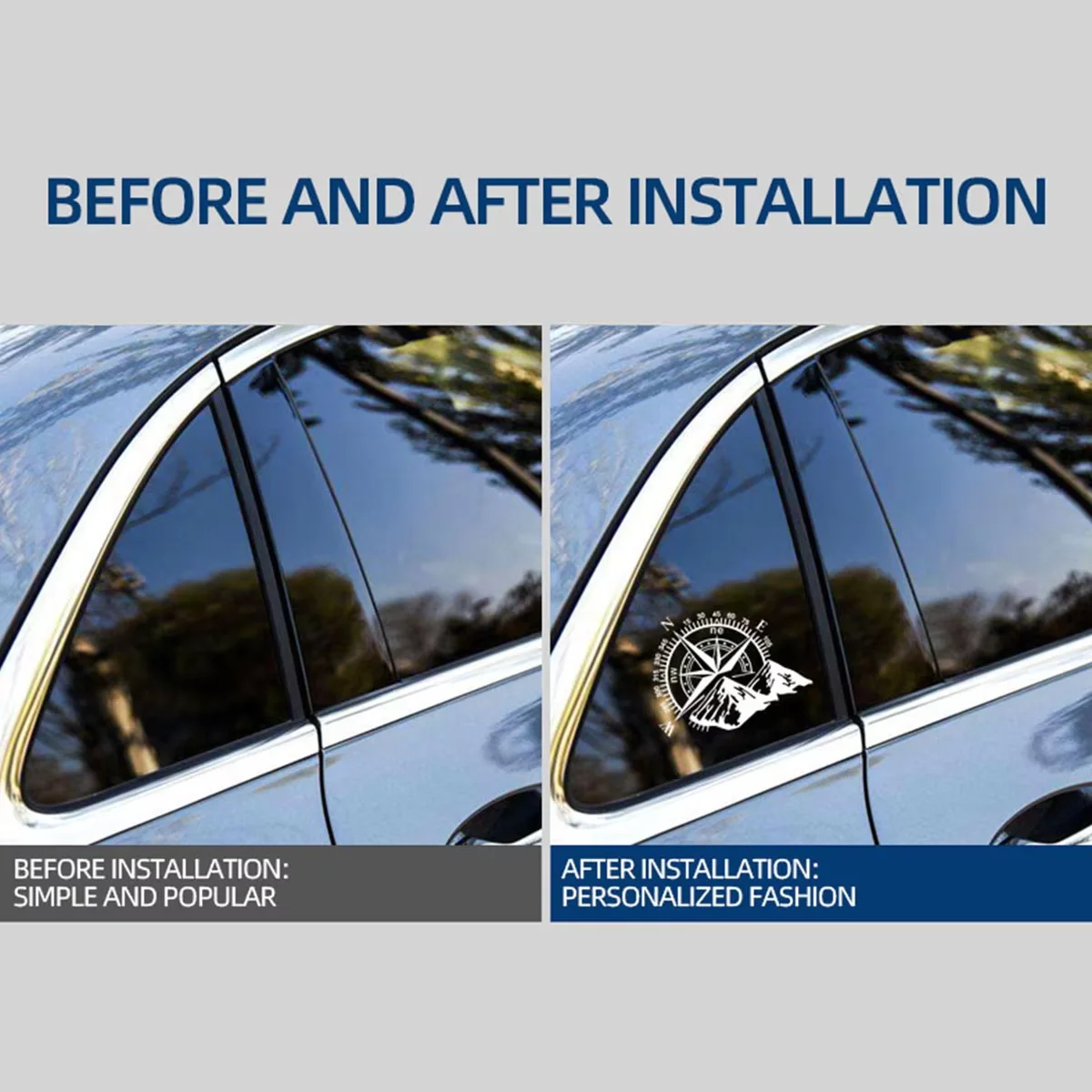 1 Stuks Motorfiets Sticker Sticker Sticker Voor Truck Moto Club Lichaam Decor Stickers Auto Sticker Camper Berg Kompas Camper Auto Accessoires