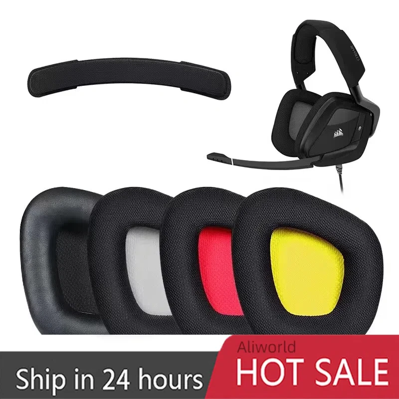 Амбушюры для игровой гарнитуры Corsair Void PRO RGB 7,1, сменные наушники из пены с эффектом памяти, сменные амбушюры из пены, амбушюры