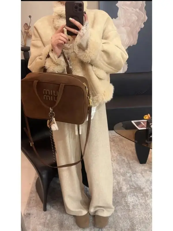 

Ретро-куртка из утолщенной искусственной кожи для женщин, весенняя, уникальная, очень красивая, хлопковая, на пуговицах, теплая, повседневная верхняя одежда