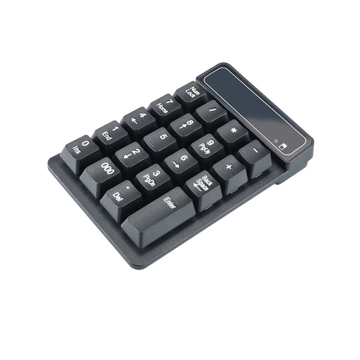 2.4GHz Wireless Keyboard Mini USB Numeric Keypad 19 Keys Number Pad Numpad Receiver for Accounting Laptop PC Computer(B)