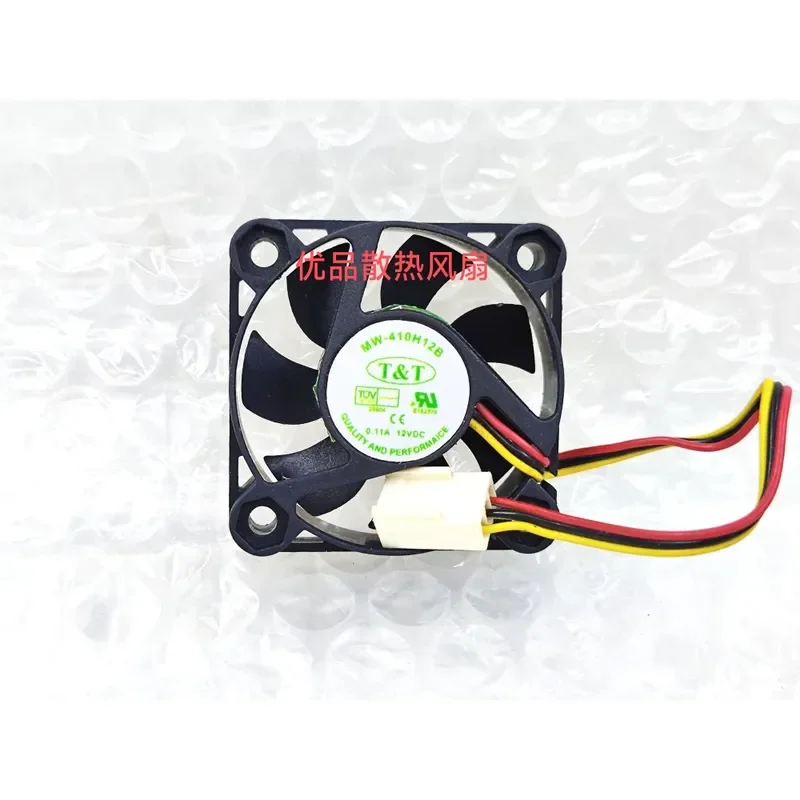 for Taiwan T&T 4CM Silent Fan 4010 12V 0.11A MW-410H12B Speed Measurement Double Ball Bearing