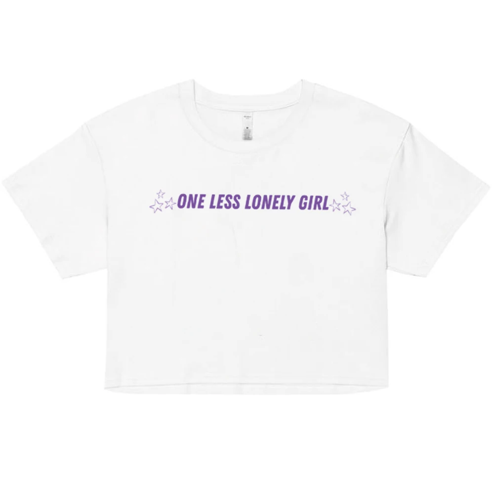 One Less Lonely Girl Crop Top Y2k 90s Style Concert Cropped Shirt Summer Fashion Casual Shirt Women Fitted Crop Tops Fans Gift view 6