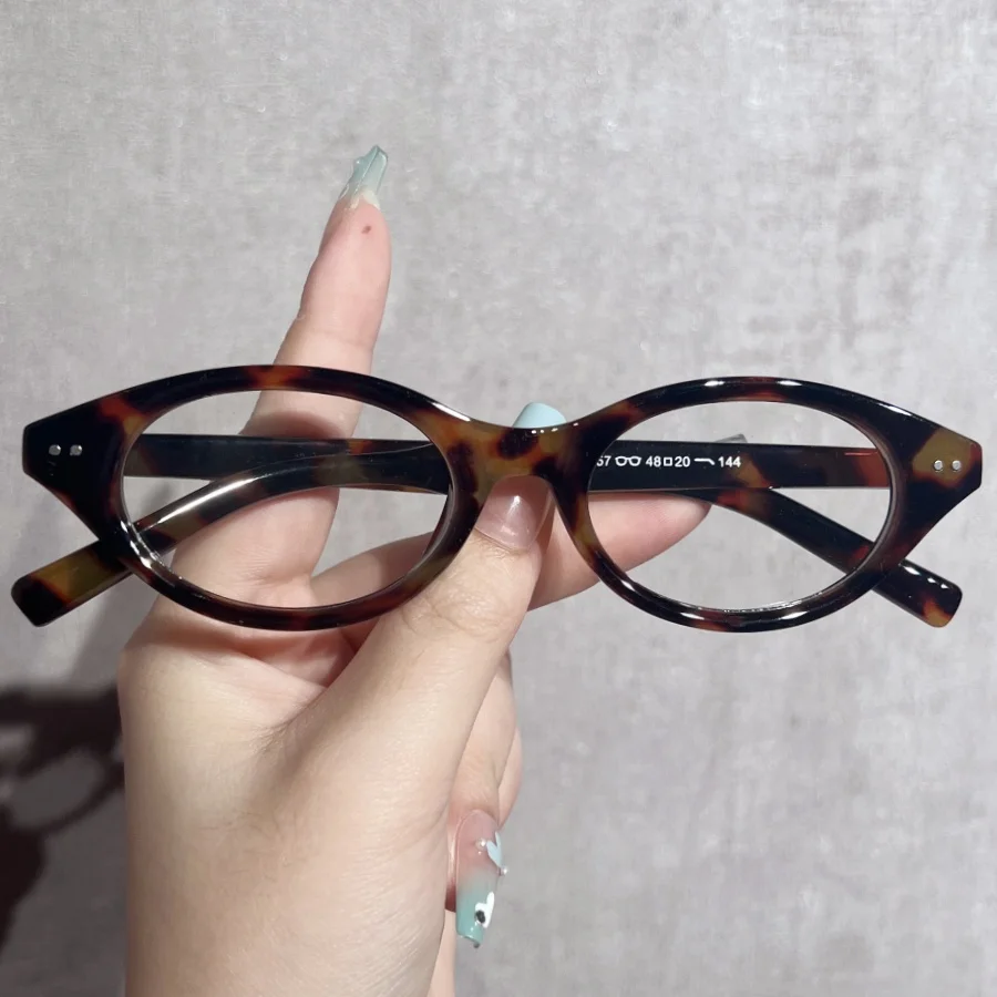 1 Paar Damen-Brillen, schlicht, ultraleicht, mit Leopardenmuster im Retro-Stil, hochwertiger Look, magisches Gesichtsformungs-Tool, lässig und vielseitig