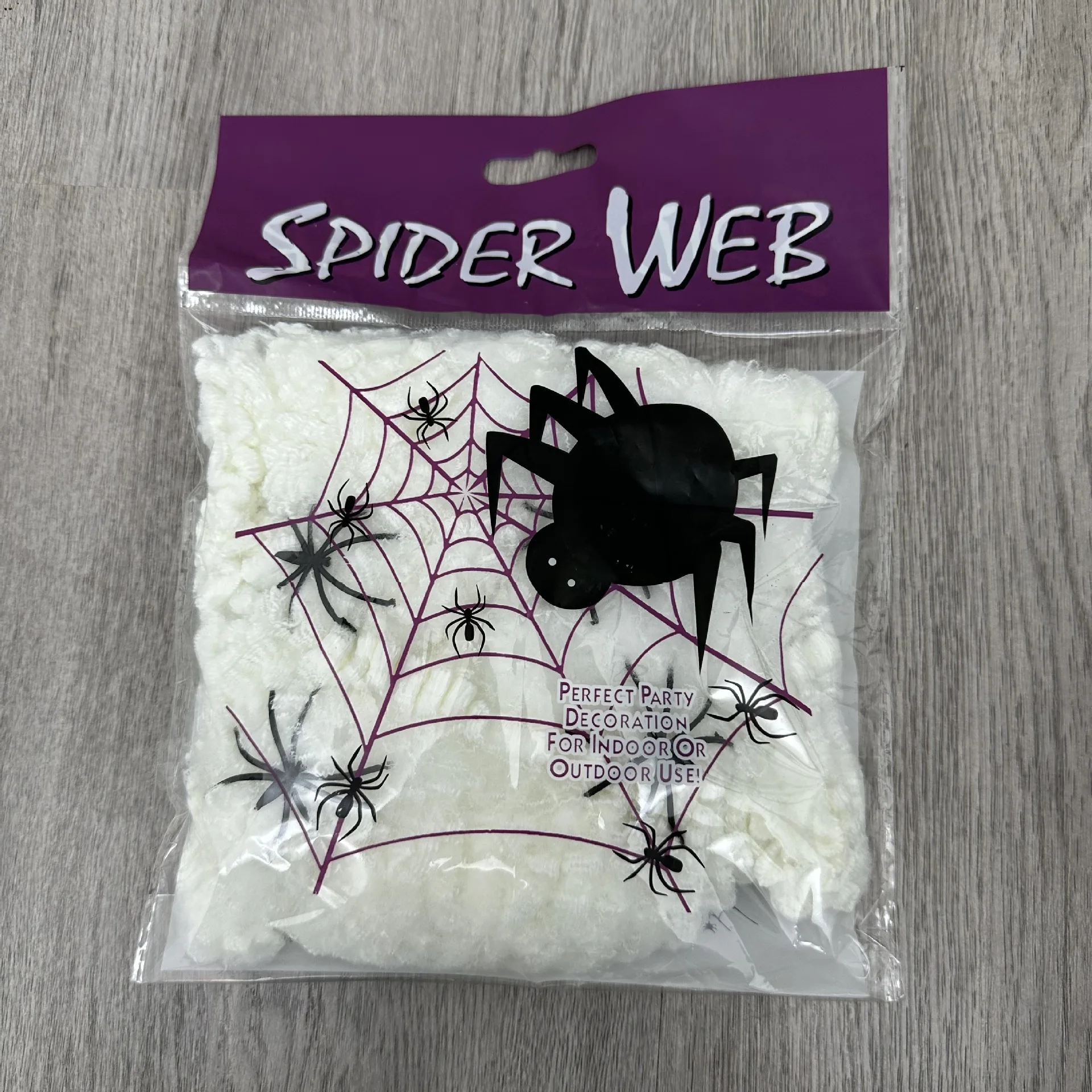 Halloween Decoration Luminous Spider Web Silk Spider Cotton Decorative Props