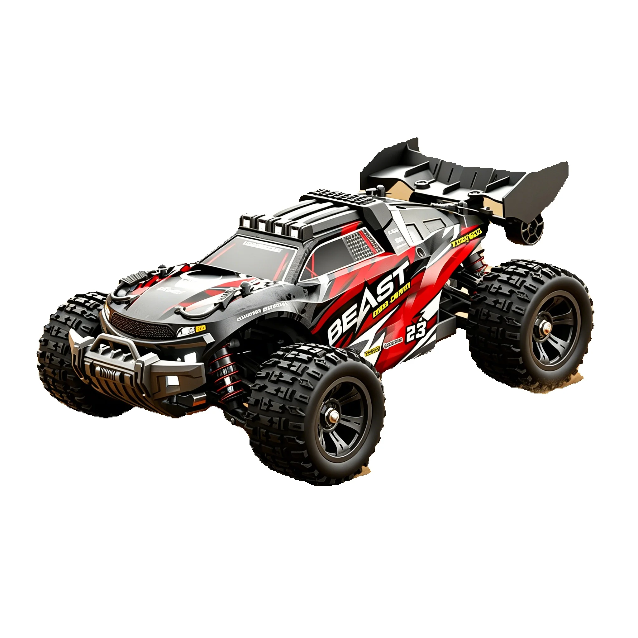 1/18 RC-Autos & Geländefahrzeuge 2,4G Ferngesteuert Höchstgeschwindigkeit 50Km/h 4WD Geländespielzeugauto mit Bürstenlosem ESC und Rutschfesten Reifen