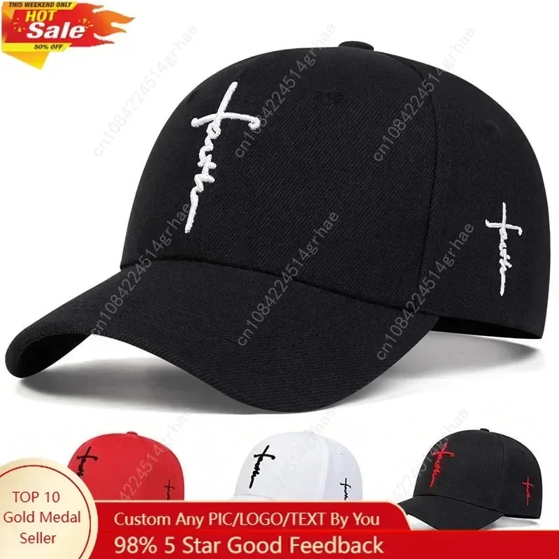 Personality Men Letter Curved Cross Embroidered Baseball Hat Outdoor Sport Adjustable Sunscreen Leisure Hat Spring Autumn Travel