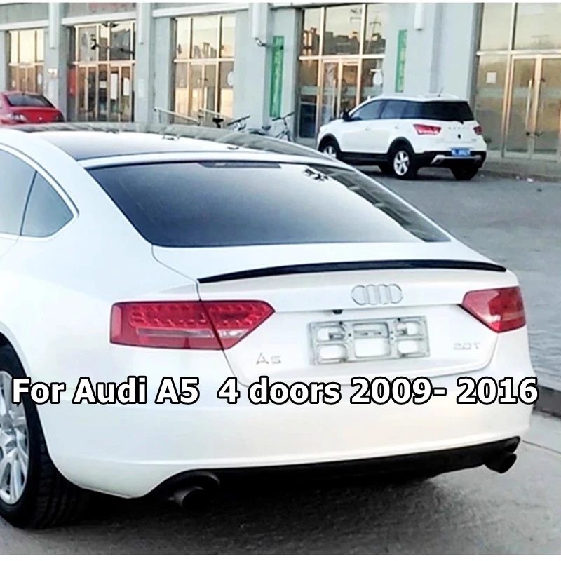 

Заднее крыло из углеродного волокна в стиле S для Audi A5, 4 двери, 2009-2016 спойлер на крыло, автопарка