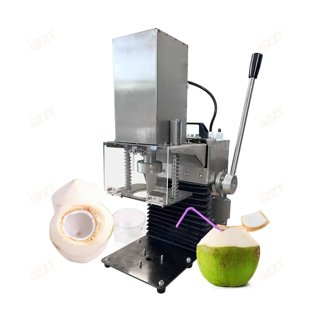 

Factory Price Electric Lever Type Semi Automatic Coconut Opener Coconut Cover Opened Mature And Tender Coconut Opening Machine