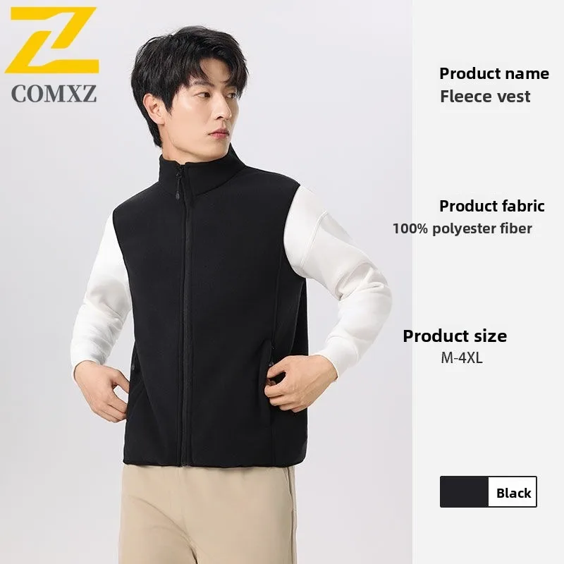 

COMXZ Vintage Waistcoat Mens 2025 Autumn New Casual Photography Lightweight Vest ​Fashion Solid Color Style Sleeveless Vest