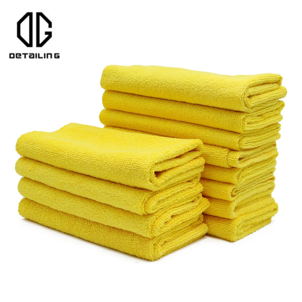 

DETAILING Microfiber Car Washing Towel 40*40CM Cleaning Drying Cloth Car Wash Towels 6/12pcs Edgeless Coating Towel