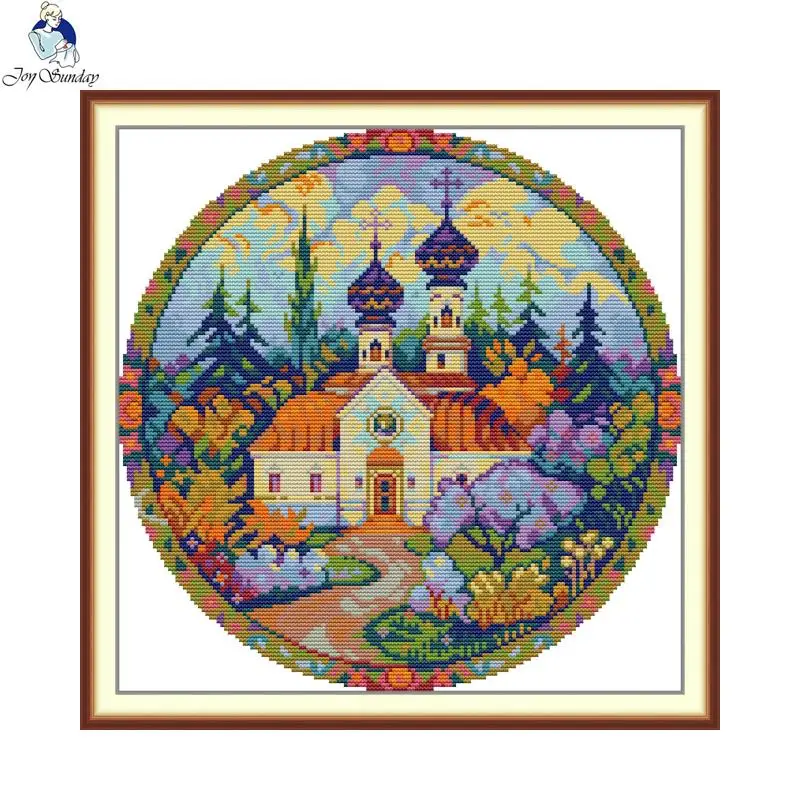 

Joy Sunday Forest Park Pattern Cross Stitch Kit DIY Embroidery 11CT 14CT Craft Handicraft Hobby Sewing Home Decoration Gifts