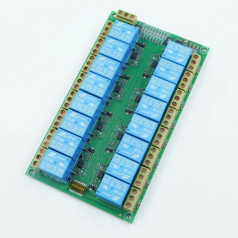 1PCS 8-Channel 16-Output PWM-Controlled Relay Module with DIP Switch Support Synchronous Operation Mode for RC Aircraft/Car/Boat