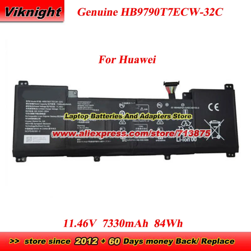 Genuine HB9790T7ECW-32A HB9790T7ECW-32B HB9790T7ECW-32C Battery for Huawei MateBook 16 CREM-WFD9 CREM-WFG9 R7 5800H CREM-WXX9 I9