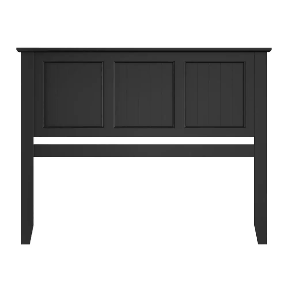 

Antique Style Wood Headboard Queen Size, Modern Headboard with Vintage Wood Frame, Bedroom Furniture Black