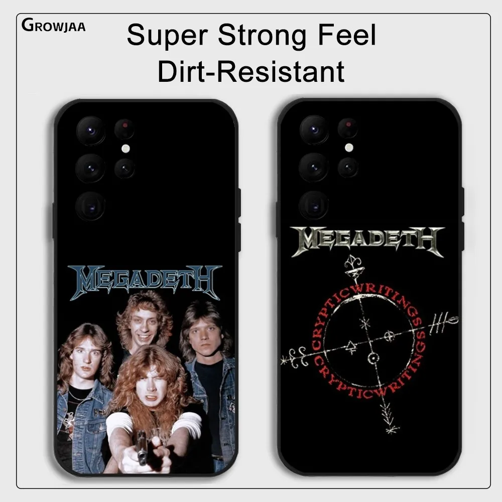 

Music Rock M-Megadeth Phone Case for Samsung Galaxy S24 Ultra S22 S23 Ultra S21 S20 5G Protective Silicone TPU Funda