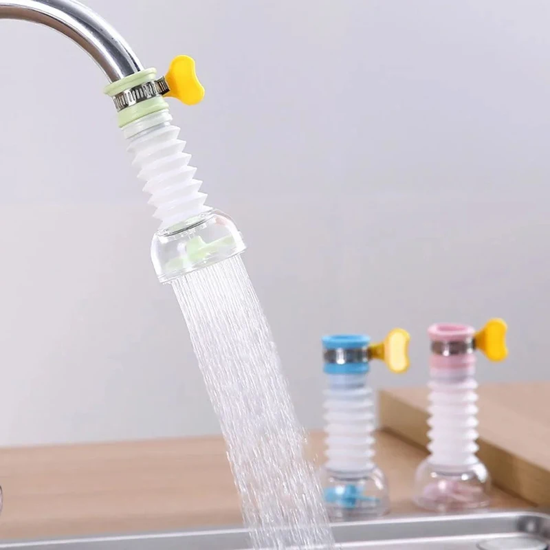 360°Swivel Extension Kitchen Faucet Aerator Telescopic Hose Sprayer Filter Diffuser Water Saving Nozzle Bath Faucet Connector