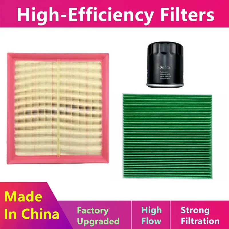 3pcs/Filter Set For Faw Hong Qi Hongqi HQ9 H6 HS5 2.0t/2022 2023 2024/Oil, Air Nacelle Filter/Auto Parts