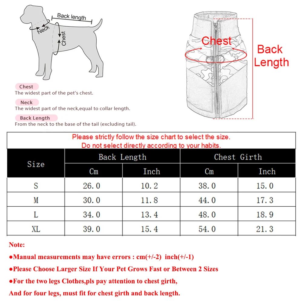 الشتاء الدافئة الكلب الملابس للكلاب المتوسطة الصغيرة التمويه طباعة سترة للحيوانات الأليفة مع D-حلقة مقاوم للماء الحيوانات الأليفة يوركشاير الصلصال سترة