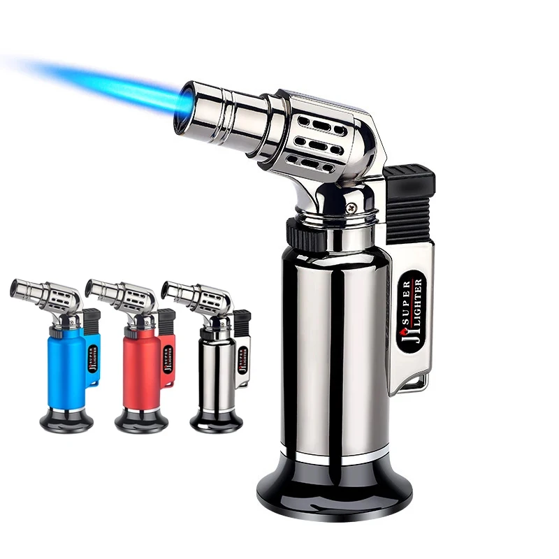 Tume Direct Impact Spray Gun Lighter Metal Windproof Welding Gun Blue Flame Ignition Gun Outdoor Multipurpose 1300 ℃ Douyin