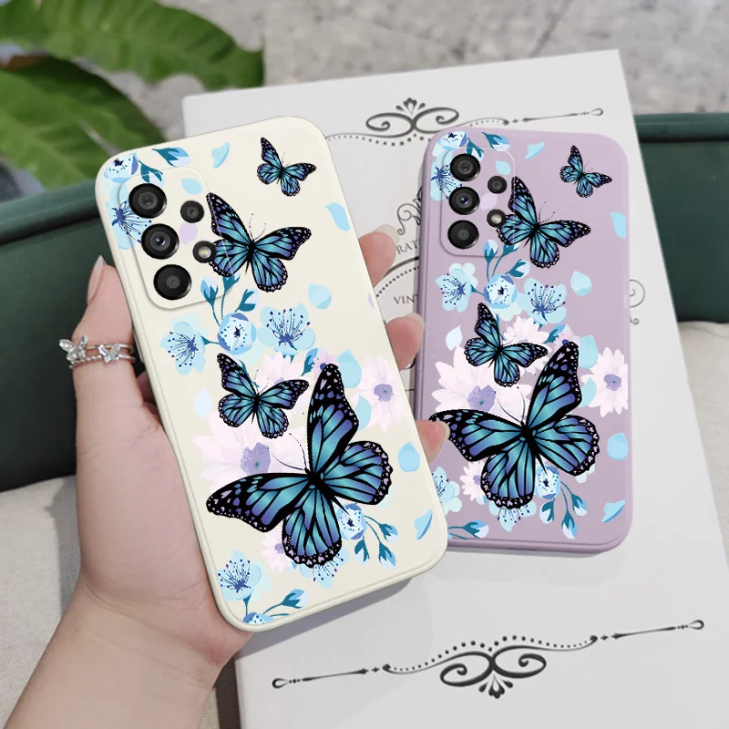 The Flowers Dance Phone Case For Samsung Galaxy A73 A53 A33 A23 A13 A03 A72 A52 A52S A32 A22 A12 A71 A51 A31 A21S 4G 5G Cover