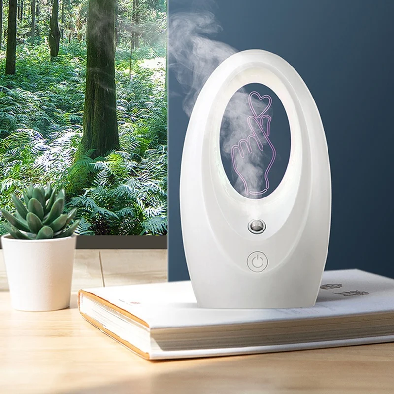 

Mini USB Humidifier Silent Night Lamp Aromatherapy Desktop Mist Diffuser For Office Bedroom Sakura