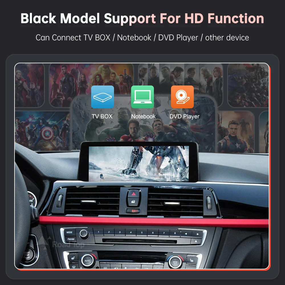 مشغل سيارة لاسلكي أندرويد مع وصلة مرآة ، البث ، وظيفة تشغيل السيارة ، بي ام دبليو 3 4 سلسلة ، F30 ، F31 ، F32 ، F33 ، F34 ، F35 ، F36 #4