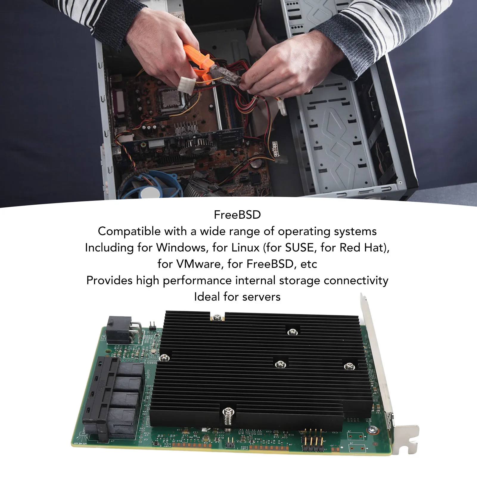 

HBA Card LSI SAS 9300 16I 16 SATA SAS Port PCIe Slot Flexible Storage Architecture HBA Expander Card PCB for VMware for Linux