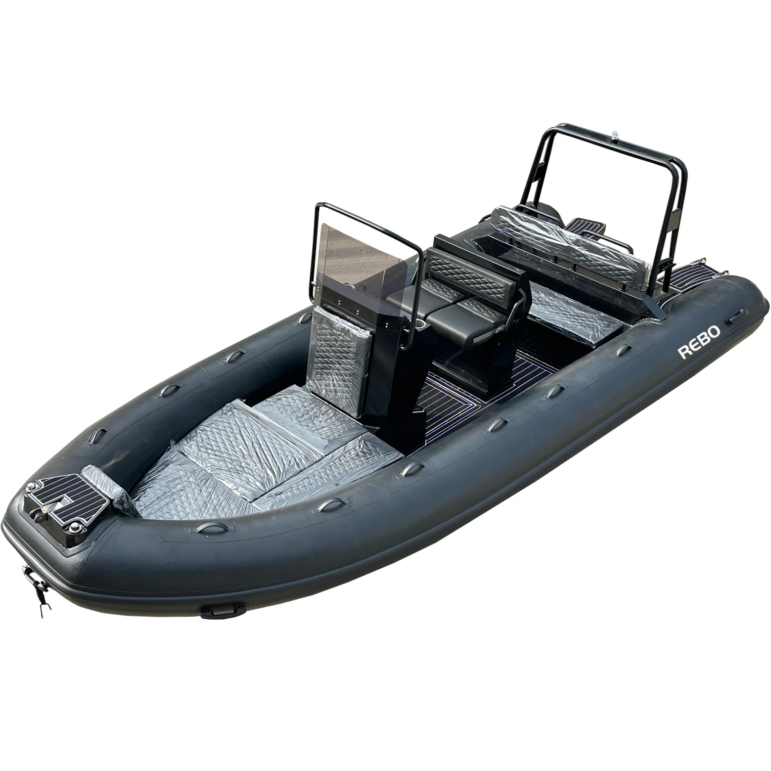 قوارب رياضية جديدة من الألومنيوم 18ft RIB560 Hypalon Orca Deep V Hull من الألومنيوم قابلة للنفخ