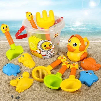 Children sand toys kids play water toys beach box set kit sand bucket summer water fun beach bucket hobbies for kids gikids