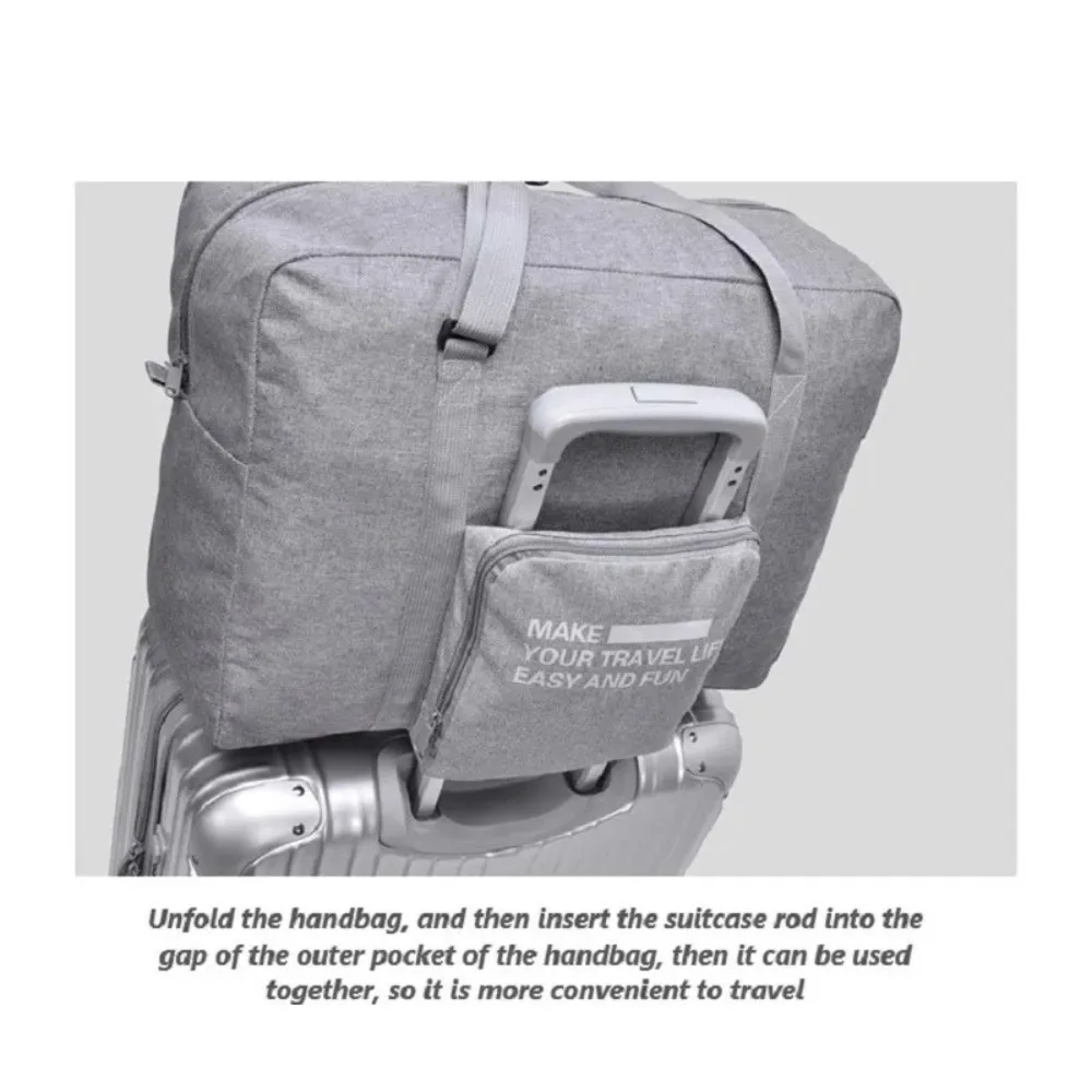 High-capacity Travel Bags Practical Foldable Nylon Handbag Resistant To Dirt Duffle Bag