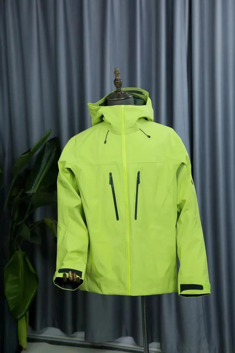 ARC SV Embroidery Bird Logo Three Layer Mens Womens Camping Coat Outdoor Waterproof Windbreaker Hiking Ski Jackets Unisex