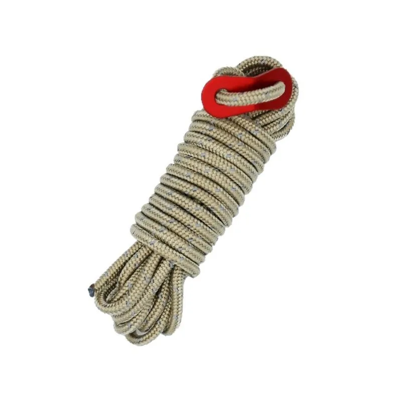 4P Outdoor Camping Reflective Ropes Spring Buckle Guylines Ultralight Tent Cords with Aluminum Adjuster Tensioner for TentHiking