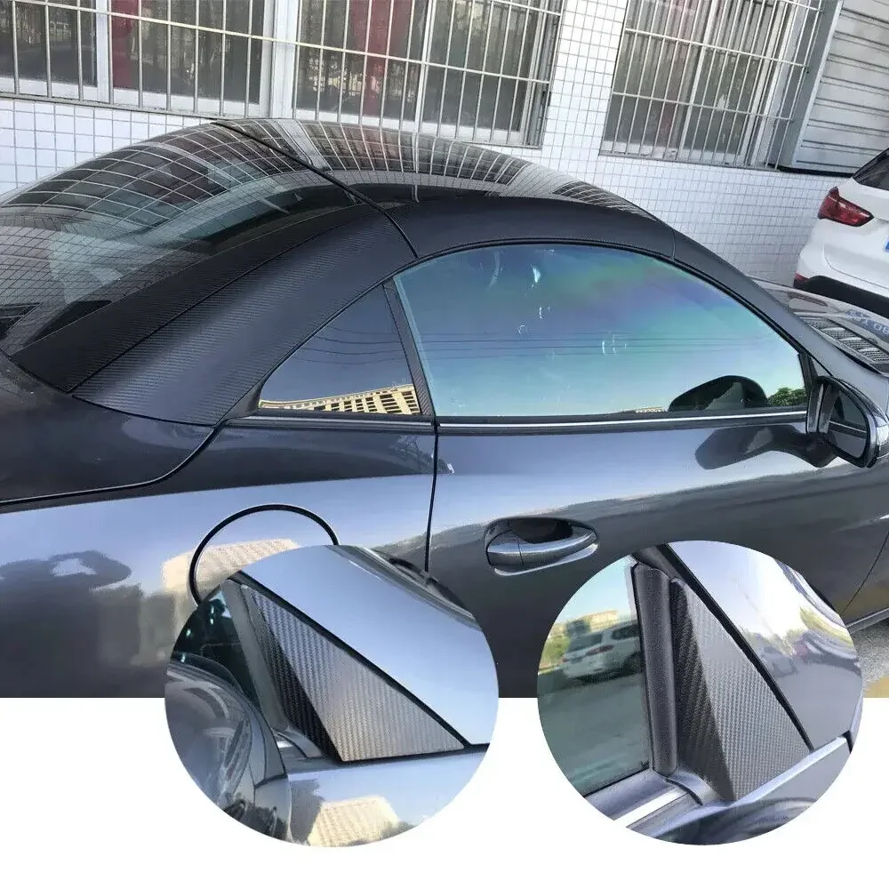For Mercedes Benz SLK R172 2011-2016 Window Chrome Delete Blackout ABC Pillars matt Black Stickers