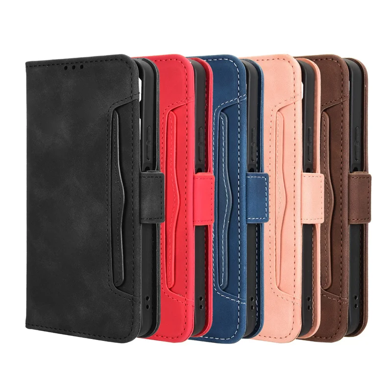 Dla Blackview Shark 9 Pokrowiec z wieloma gniazdami na karty Skórzane etui ochronne dla Blackview Shark 9 Shark9 5G Stand Flip Wallet Case