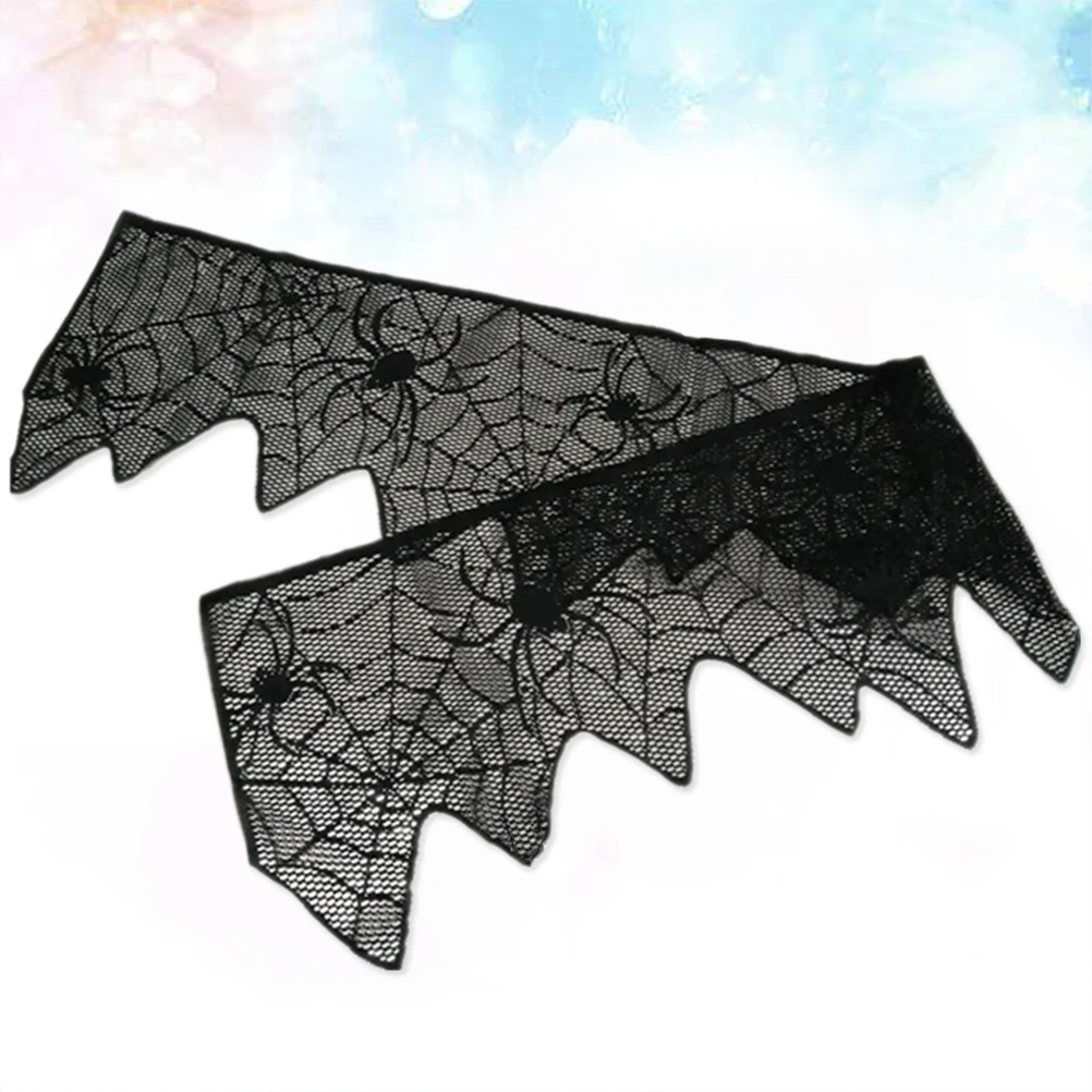 

60 X12Inch Cobweb Table Flag Halloween Desk Supplies Runners Halloweeen